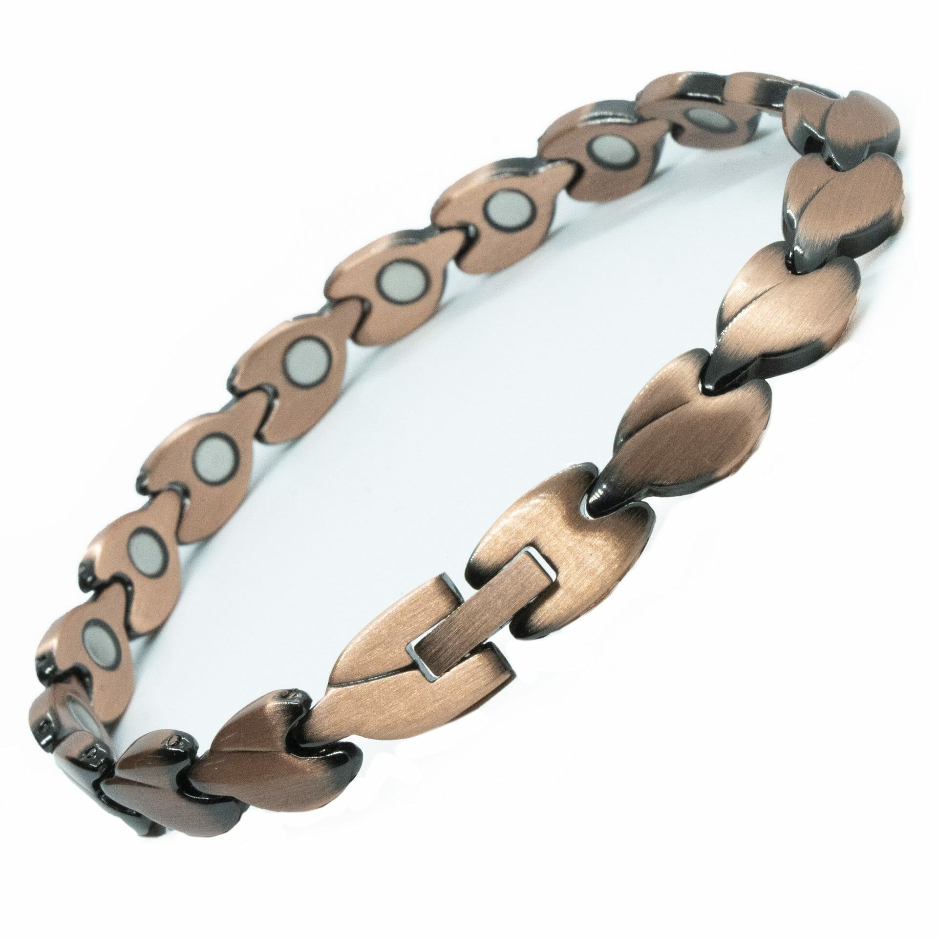 Hearts women's magnet bracelet made of copper