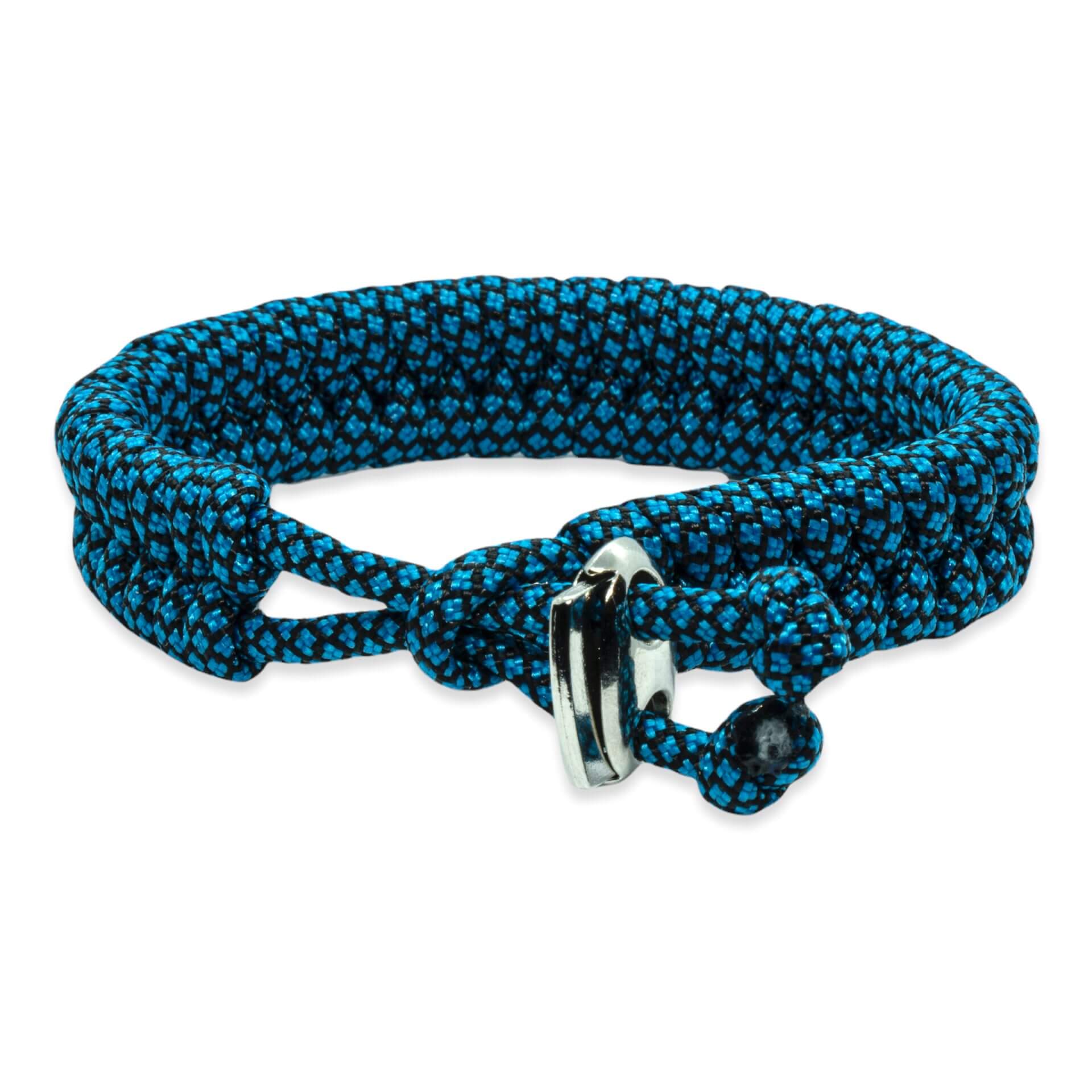Swedish tail bracelet - Blue black rope colors