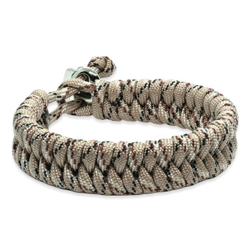 Swedish tail bracelet - Desert / black rope color