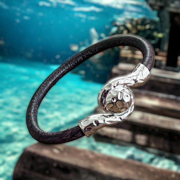 Atlantis - Women's bracelet 6mm round leather