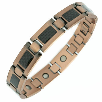 Copper carbon fiber - Magnet Bracelet
