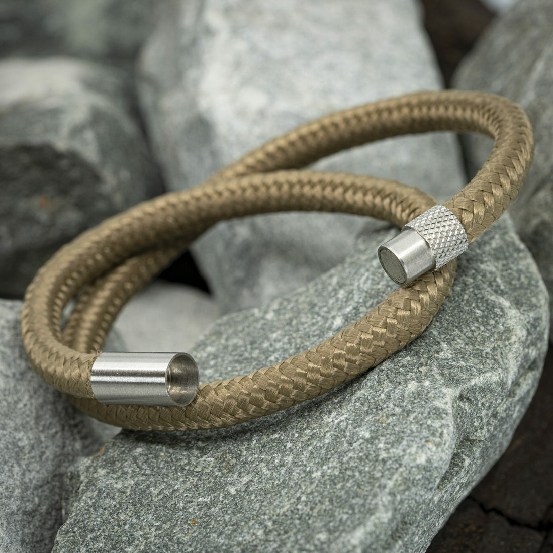Elite bracelet silver - sand rope