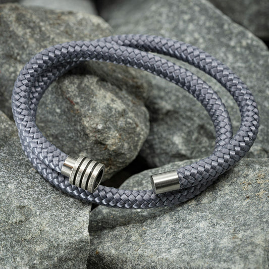 Minimalist bracelet - Gray rope