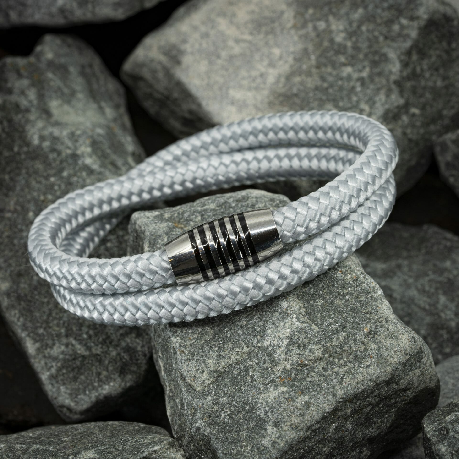 The Buddha rope bracelet - White cord