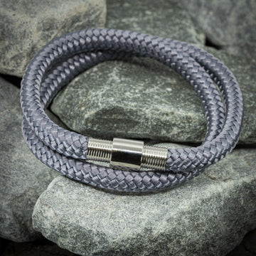 Shine bracelet - Gray rope (assemble yourself)