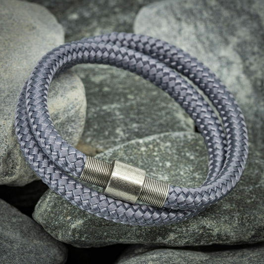 Vintage bracelet - Gray rope