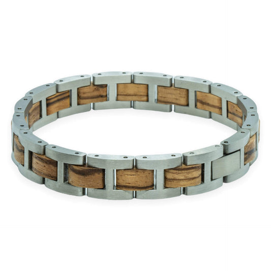 Stainless Steel Wooden bracelet - Grand Canyon
