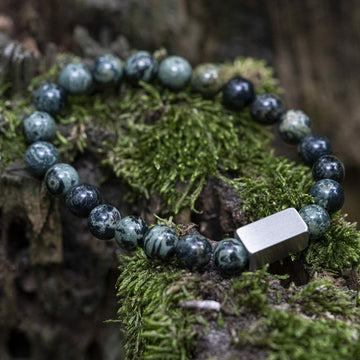 „Primal Force“ Ancient Polar Jade – Perlenarmband