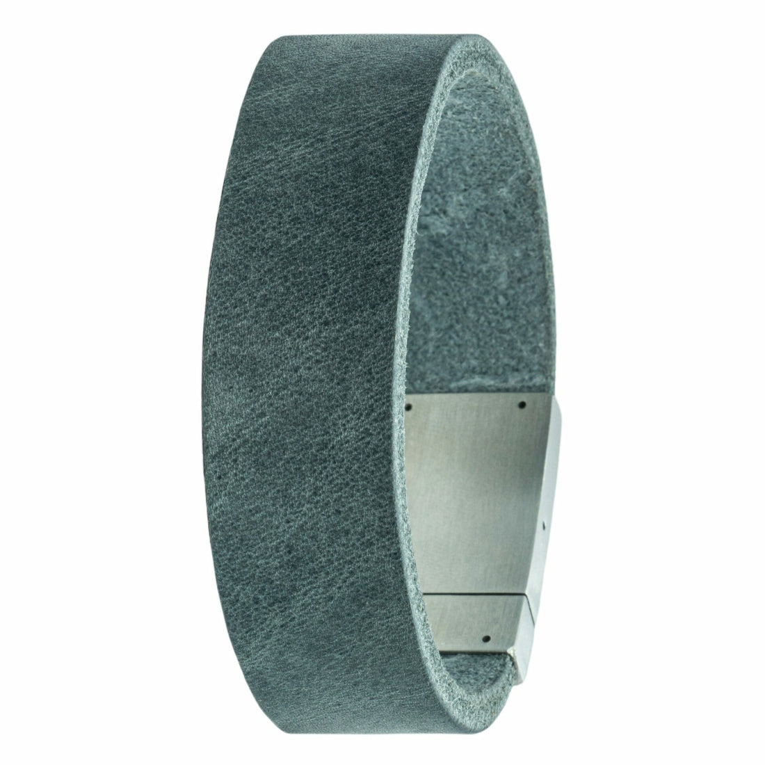 Own Paw print bracelet Gray leather