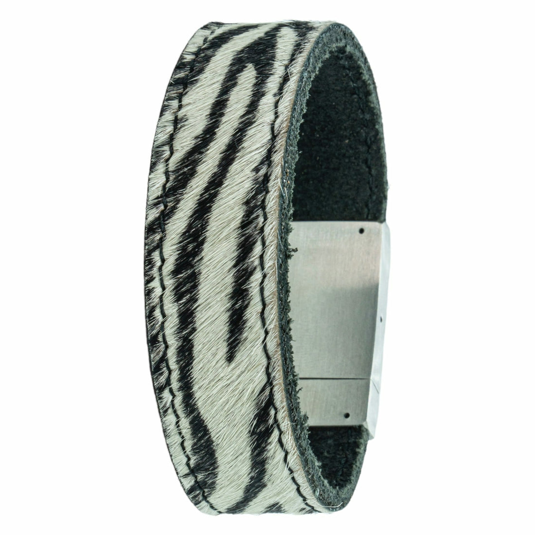 Eigenes Pfotenabdruck-Armband aus <b>Zebra-</b> Leder