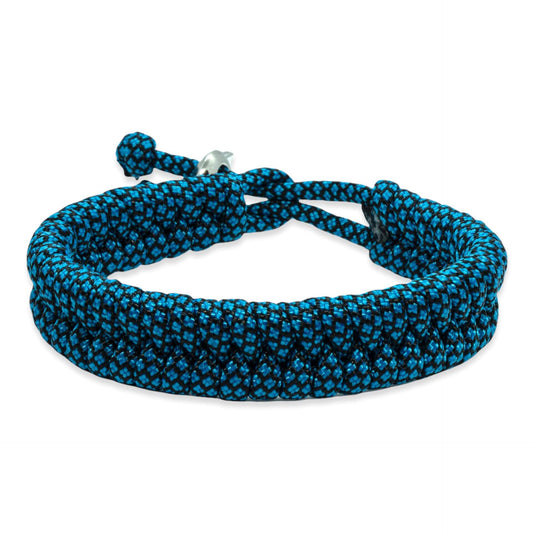 Swedish tail bracelet - Blue black rope colors