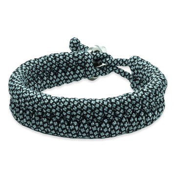 Swedish tail bracelet - Gray black rope color