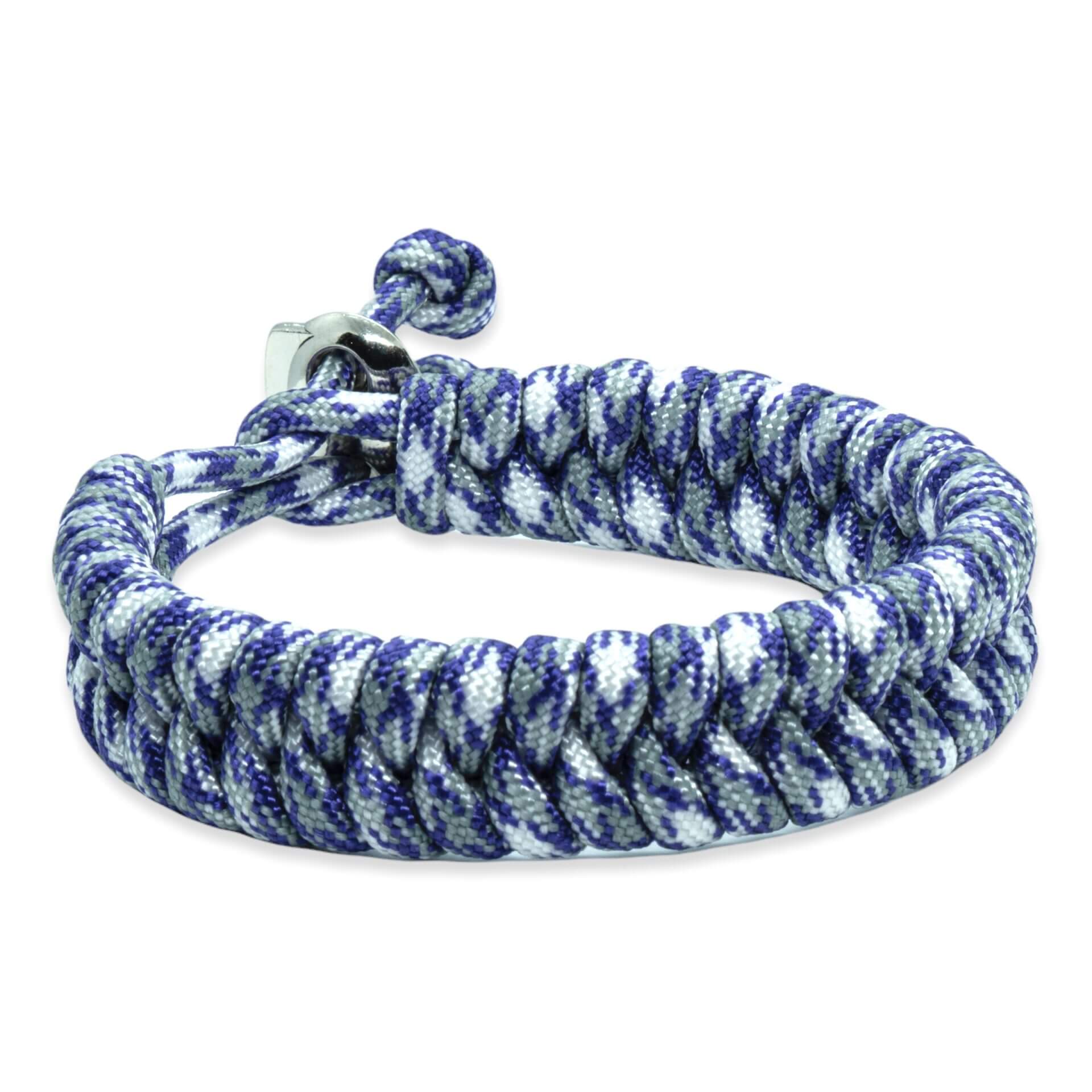 Swedish tail bracelet - Blue White Gray rope colors