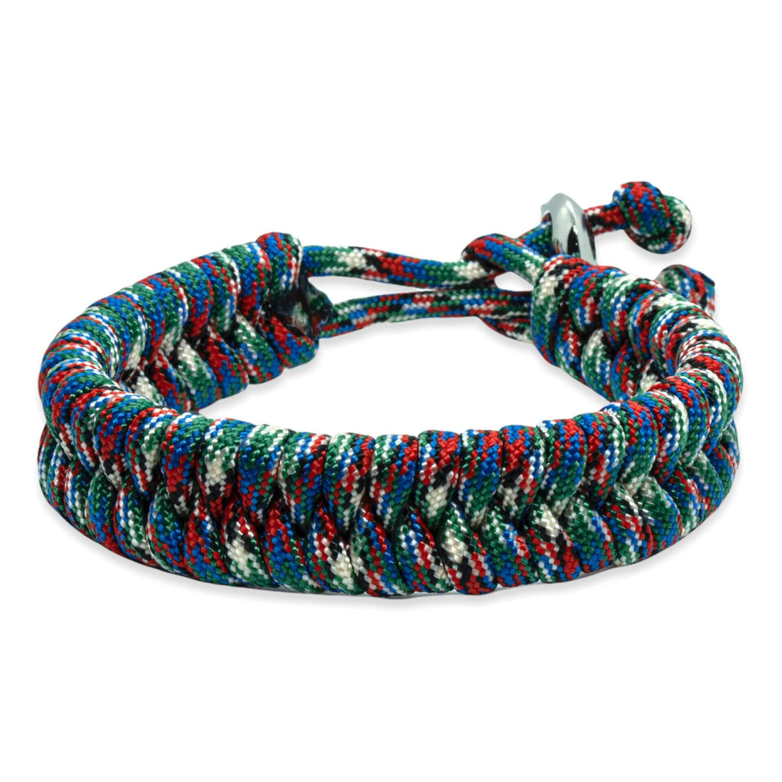 Swedish tail bracelet - Green blue red white rope color