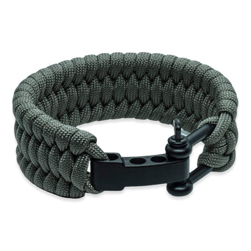 Survival bracelet - Gray (adjustable)